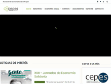 Tablet Screenshot of economiasocialaragon.es